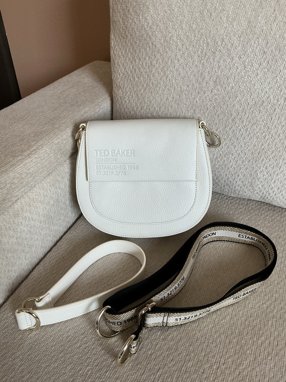 Ted Baker London Daliai Leather Crossbody Bag with Dual Straps